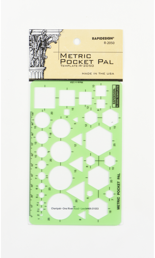 Rapidesign Metric Pocket Pal Template