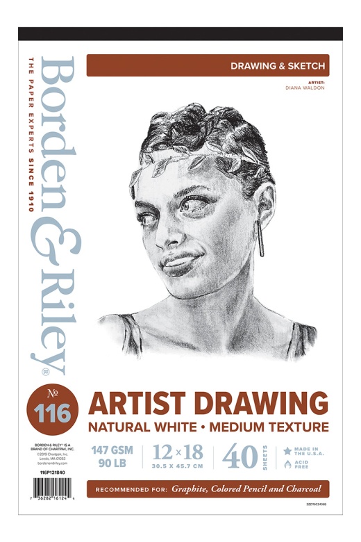 116 Artist Drawing, 12X18 Drawing Pad