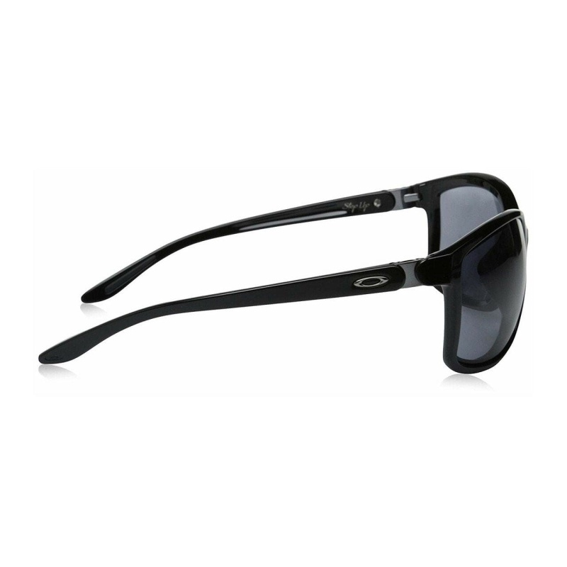 Oakley Step Up Black Cat Eye Grey Lens Women's Sunglasses