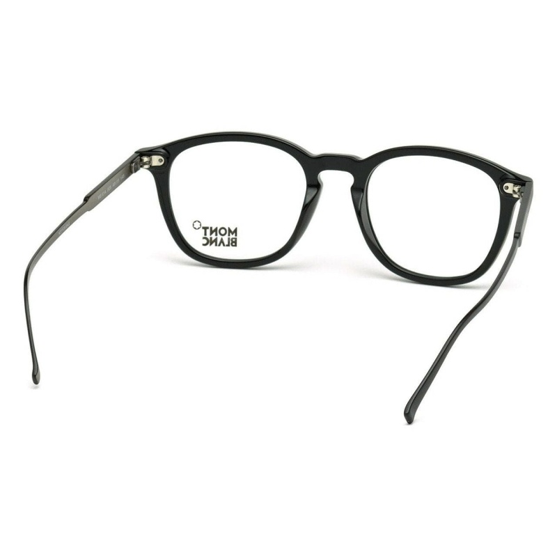 Montblanc Black Palladium Men's Oval Eyeglasses Frames
