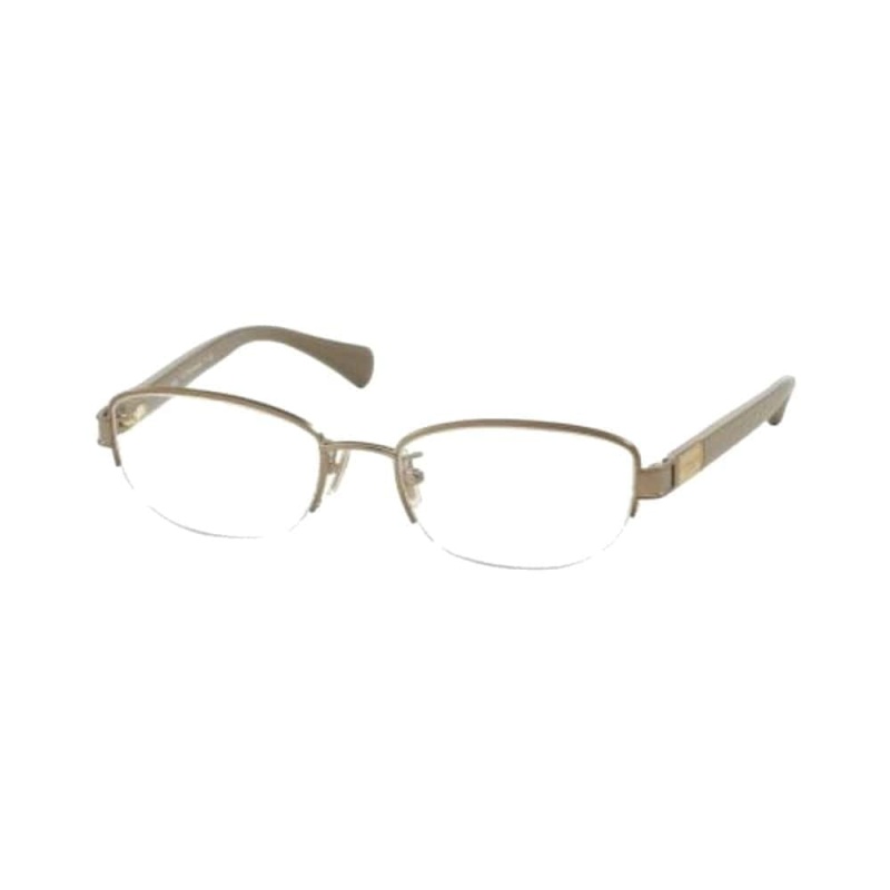 Coach Sand Sepia Rectangular Women's Metal Eyeglasses