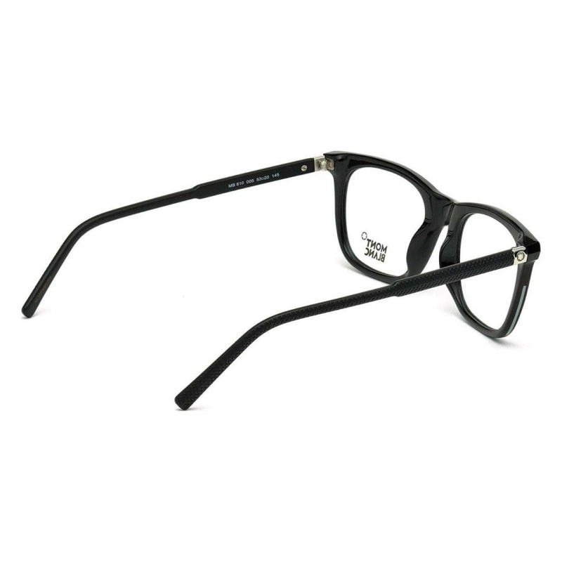 Montblanc Black Men's Square Eyeglasses Frames