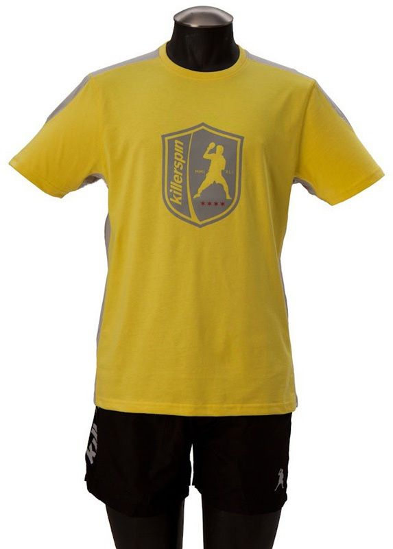 Killerspin The Steel Shield Shirt: Yellow/Grey, Large