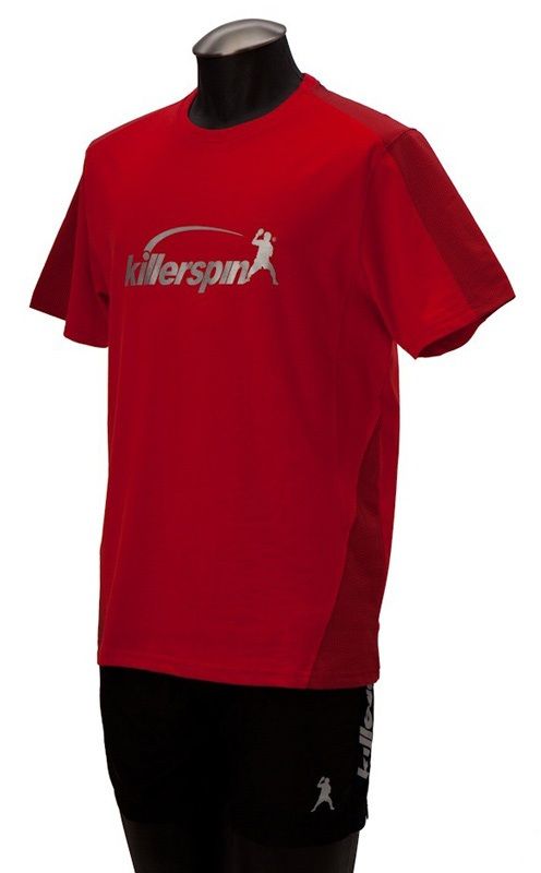Killerspin Grate Shirt: Red/Grey, Large