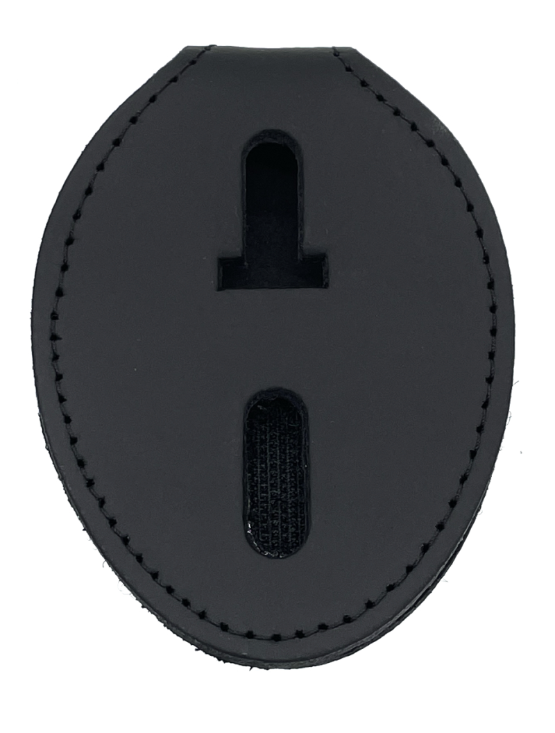 Universal Oval Badge Clip with Pocket and Chain