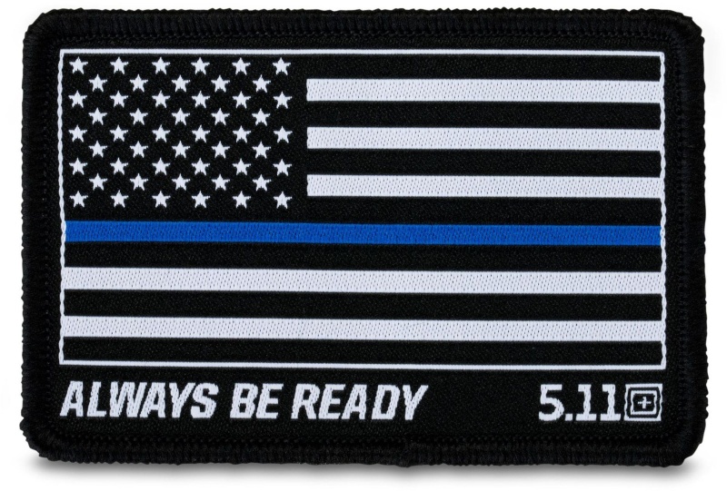 Thin Blue Line Woven Patch