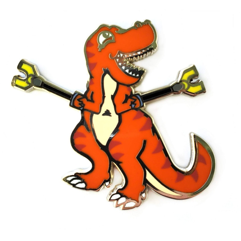 Unstoppable Dinosaur Pin