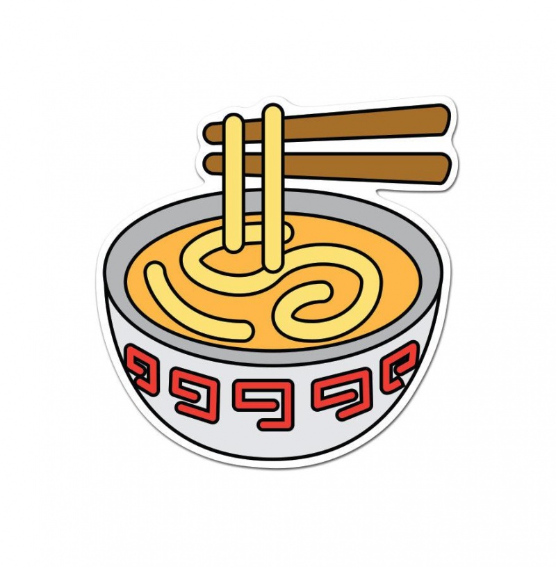 Ramen Noodles Sticker - 1 Sticker