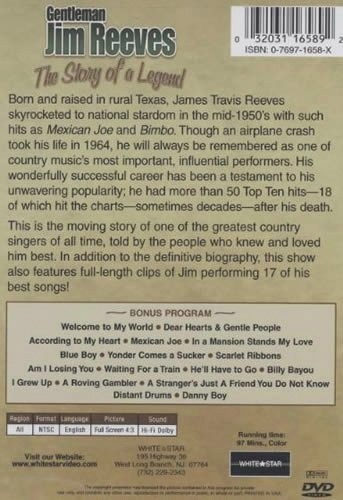 Gentleman Jim Reeves: The Story of a Legend DVD