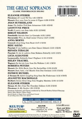 THE GREAT SOPRANOS (Voices Of Firestone) DVD 5 Opera
