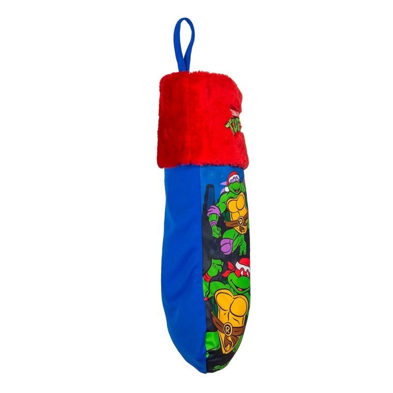 Teenage Mutant Ninja Turtles 863941 Teenage Mutant Ninja Turtles Holiday  Stocking, Blue & Red