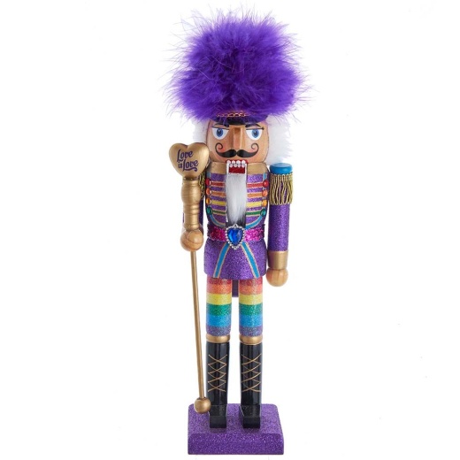 15" Pride Nutcracker - Celebrate Love and Unity with this Stunning Holiday Decor Piece