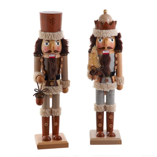 15" Woodland Nutcrackers, 2 Assorted