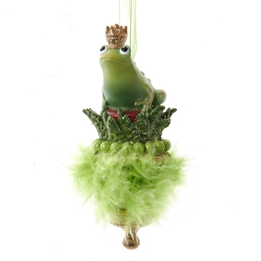 10.25" Holly Hats Frog Prince Hat Ornament