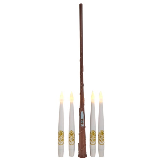 5.98" Harry Potter™ Battery Operated 10 Floating Candles With Wand Remote Light Set