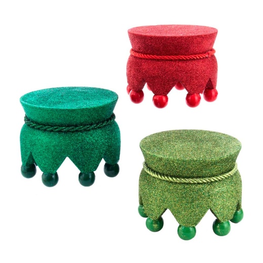 Hollywood Nutcrackers Red, Green and Light Green Nutcracker Bases, 3 Assorted