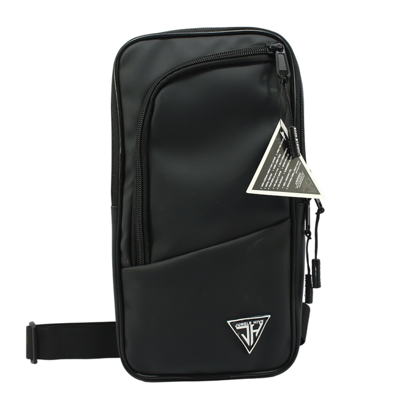 Jungle Hive Synthetic Leather Urban Sling Pack – Sleek Crossbody Pouch Bag