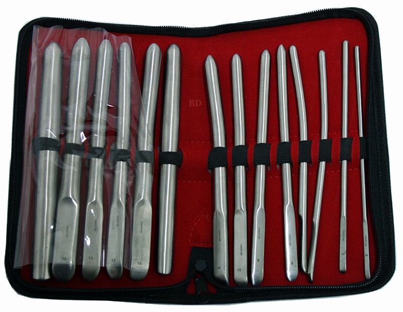 14 Pcs Hegar Dilators Set Single Ended Surgical Instruments