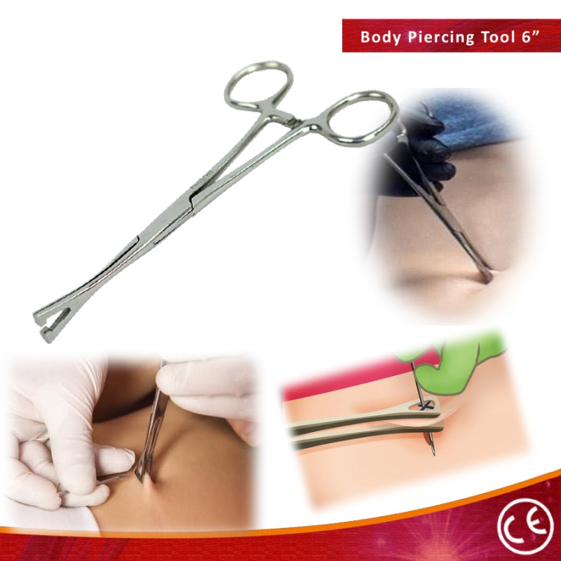 Penington Forceps Sloted 6" Body Piercing Instrument