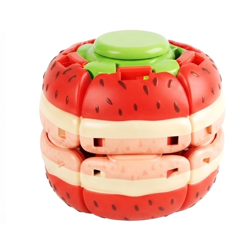 Gyroball Strawberry Fingertip Stress Relief Spinner Fidget Toy