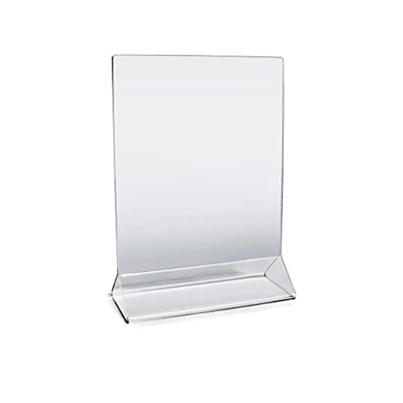 Table Tent Clear Acrylic Table Tent Card Holder, 5 X 7 In., Open Top