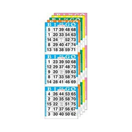 300 Bingo Booklets - 3 On Vertical Ten Sheets Per Booklet