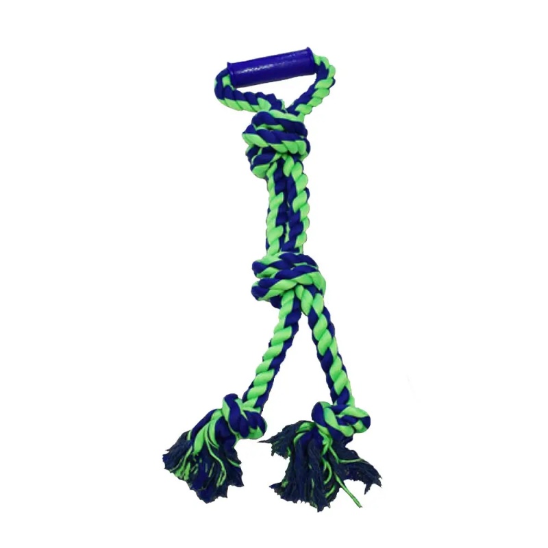 Pet Knitting Rope Amazing Pet Rope 3 Knot W/Handle 23.5