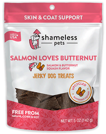 Shameless Pets Jerky Bites Salmon Loves Butternut 5Oz - Healthy and Delicious Dog Treats