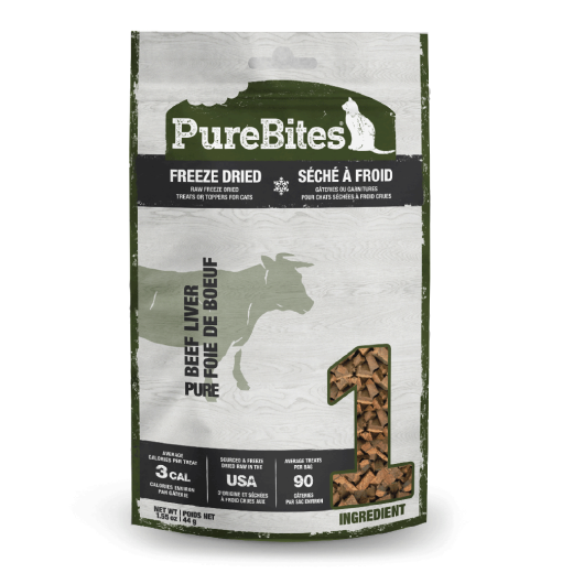 Pure Bites Freeze Dried Beef Liver Cat Treats 1.55Oz