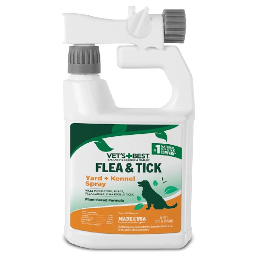 Vets Best Flea + Tick Yard & Kennel Spray 32Oz