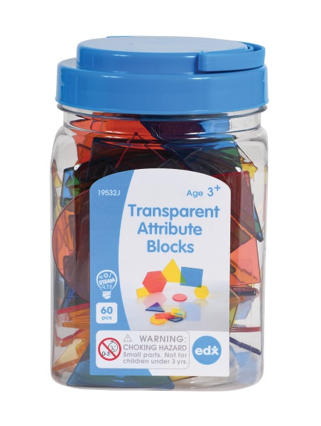 Transparent Attribute Blocks - Mini Jar