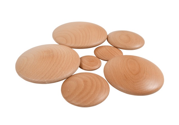 Natural Buttons - Set Of 7