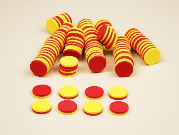 Two-Color Counters - Foam - Magnetic - 200