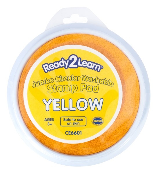Jumbo Circular Washable Stamp Pad - Yellow