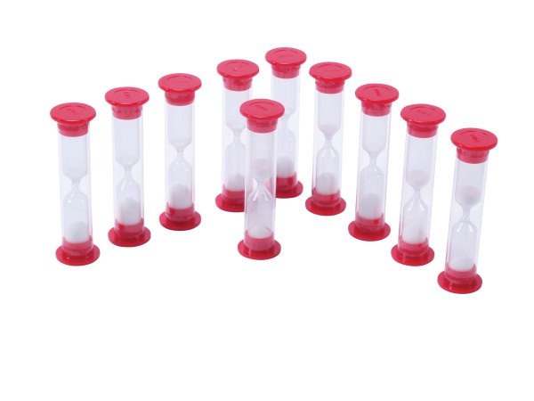 Sand Timers - 1 Minute - Set Of 10