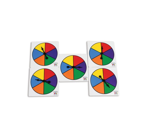 Six-Color Spinners - Set Of 5