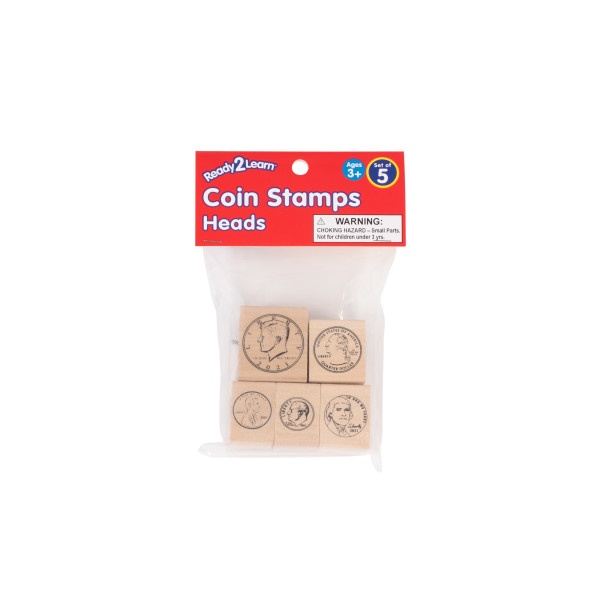 Coin Stamps - Heads - Set Of 5