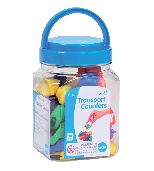 Transport Counters - Mini Jar - Set Of 36