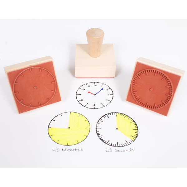 Analog Clock Stamps - Small - Set Of 3