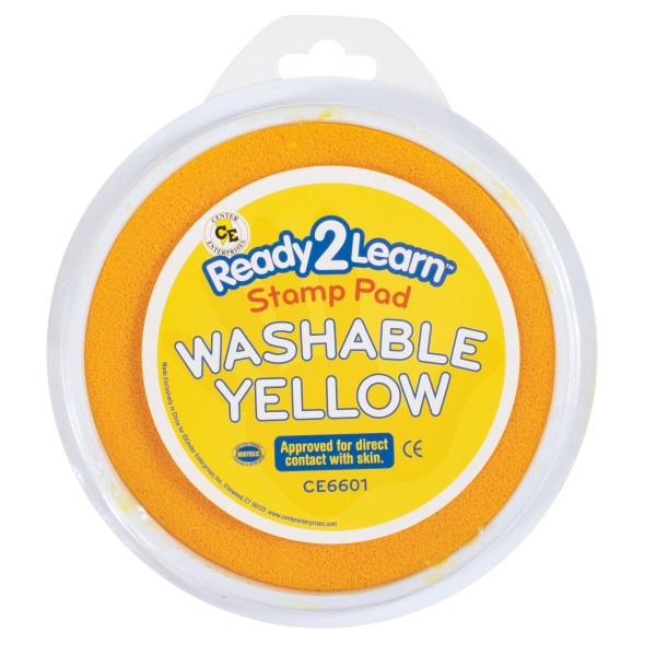 Jumbo Circular Washable Stamp Pad - Yellow