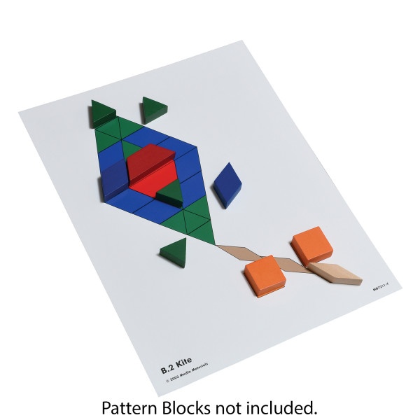 Pattern Block Activity Cards - Set Of 20
