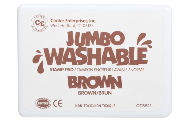 Jumbo Washable Stamp Pad - Brown