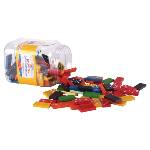 Double Six Color Dominoes - Set Of 168