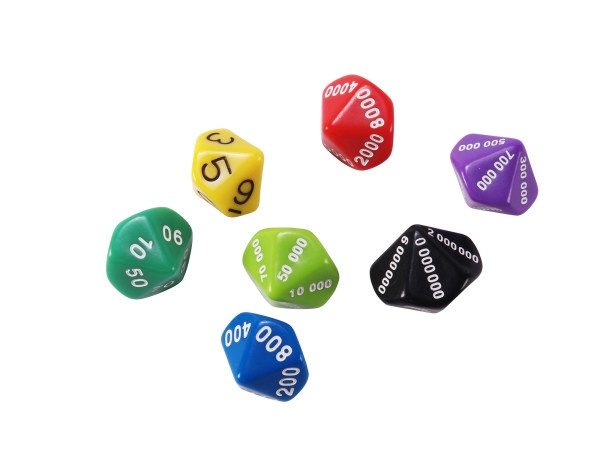 10-Sided Place Value Dice - 1-1,000,000