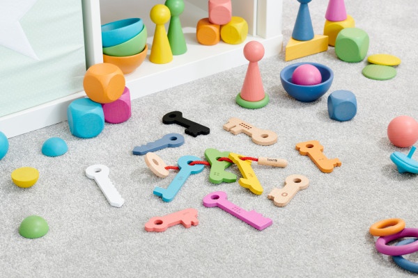 Rainbow Wooden Keys