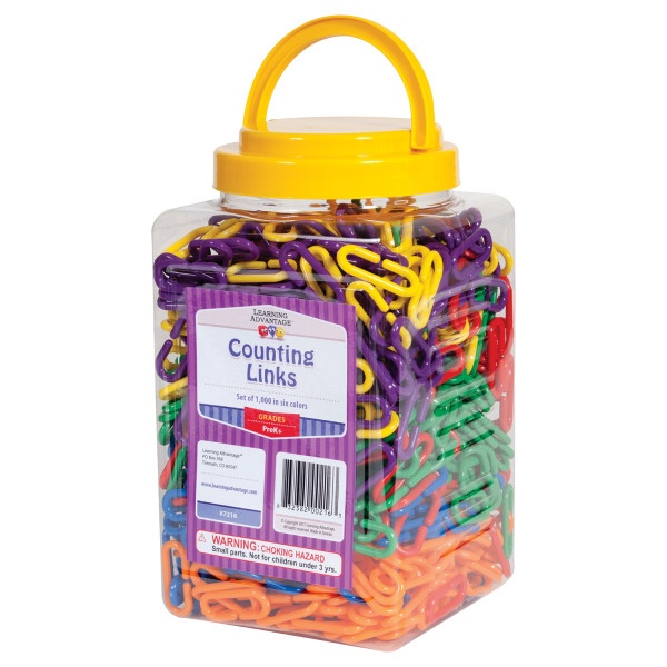 Six-Color Counting Links - Set Of 1,000