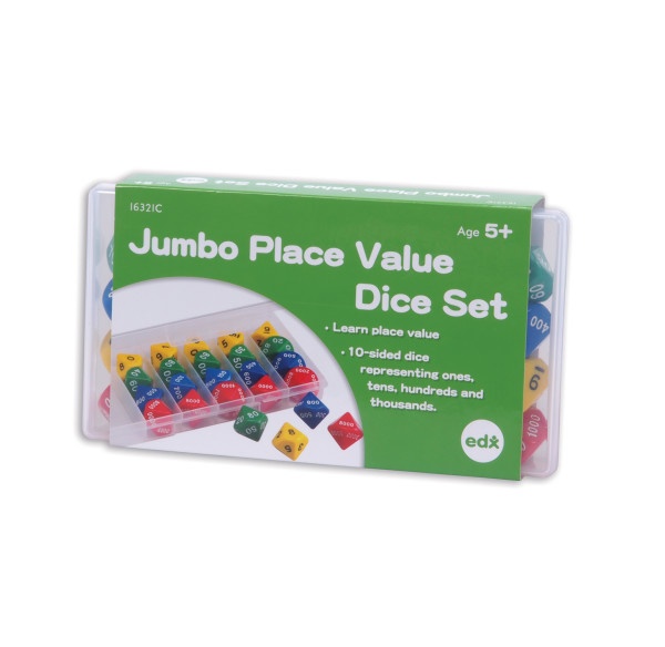 Jumbo Place Value Dice Classroom Set