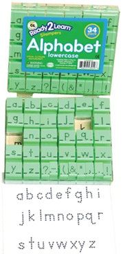 Alphabet Stamps - Lowercase - Dotted Lines - Sml