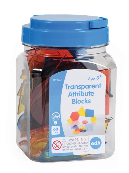 Transparent Attribute Blocks - Mini Jar