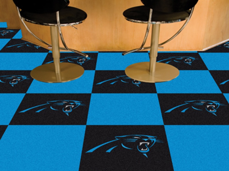 Carolina Panthers Carpet Tiles 18"X18" Tiles